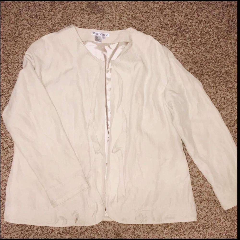 COPY - WinterSilks Silk and Linen Jacket Size XL